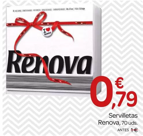 Oferta de Renova - Servilletas por 0,79€ en Supermercados El Jamón