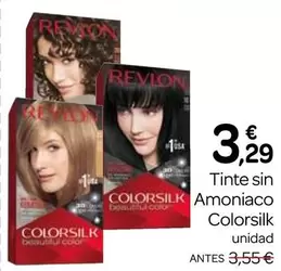 Oferta de Revlon - Tinte Sin Amoniaco Colorsilk por 3,29€ en Supermercados El Jamón