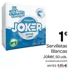 Oferta de Joker - Joker por 1€ en Supermercados El Jamón