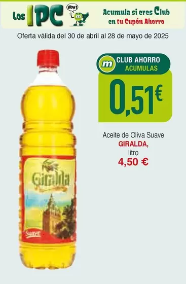 Oferta de Giralda - Aceite De Oliva Suave por 0,51€ en Masymas
