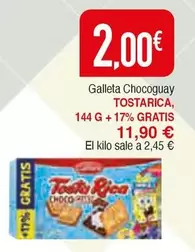 Oferta de Tosta Rica - Galleta Chocoguay por 2€ en Masymas