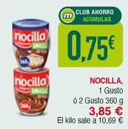 Oferta de Nocilla -  - por 0,75€ en Masymas
