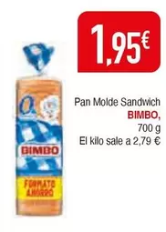 Oferta de Bimbo - Pan Molde Sandwich por 1,95€ en Masymas