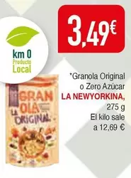Oferta de La Newyorkina - Granola Original O Zero Azucar por 3,49€ en Masymas