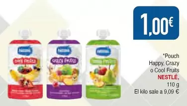 Oferta de Nestlé - Pouch Happy, Crazy O Cool Fruits por 1€ en Masymas