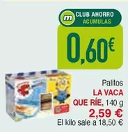 Oferta de La vaca que ríe - Palitos por 2,59€ en Masymas
