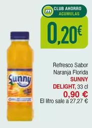 Oferta de Sunny Delight - Refresco Sabor Naranja Florida por 0,9€ en Masymas
