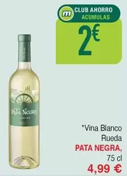 Oferta de Pata Negra - Vina Blanco Rueda por 4,99€ en Masymas