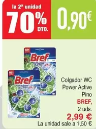 Oferta de Bref - Colgador Wc Power Active por 2,99€ en Masymas