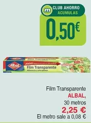 Oferta de Albal - Film Transparente por 2,25€ en Masymas