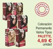 Oferta de Palette - Coloracion Permanente Varios Tipos por 4,69€ en Masymas