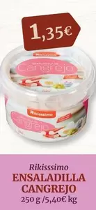 Oferta de Rikisssimo - Ensaladilla Cangrejo por 1,35€ en Masymas