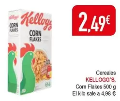 Oferta de Kellogg's - Cereales Corn Flakes por 2,49€ en Masymas