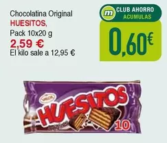 Oferta de Huesitos - Chocolatina Original por 2,59€ en Masymas