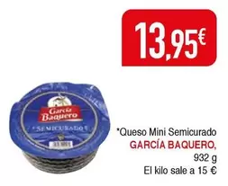 Oferta de García Baquero - Queso Mini Semicurado por 13,95€ en Masymas