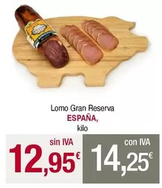 Oferta de España - Lomo Gran Reserva por 12,95€ en Masymas