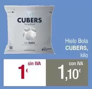 Oferta de Hielo Bola por 1€ en Masymas