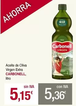 Oferta de Carbonell - Aceite De Oliva Virgen Extra por 5,15€ en Masymas