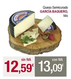 Oferta de García Baquero - Queso Semicurado por 12,59€ en Masymas
