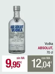 Oferta de Absolut - Vodka por 9,95€ en Masymas