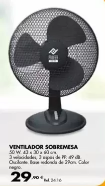Oferta de Ventilador Sobremesa por 29,9€ en Coferdroza