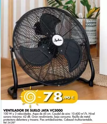 Oferta de Jata - Ventilador De Suelo VC3000 por 78,9€ en Coferdroza