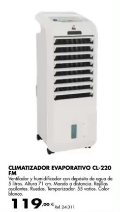 Oferta de Fm - Climatizador Evaporativoso Cl-220 por 119€ en Coferdroza
