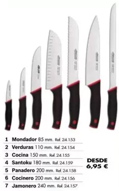 Oferta de Cuchillos  por 6,95€ en Coferdroza