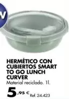 Oferta de Curver - Hermetico Con Cubiertos Smart To Go por 5,95€ en Coferdroza
