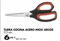 Oferta de Tijera Cocina Acero Inox Arcos por 6,95€ en Coferdroza