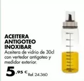 Oferta de Aceitera Antigoteo Inoxibar por 5,95€ en Coferdroza