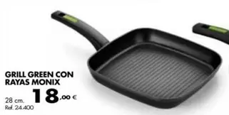 Oferta de Monix - Grill Green Con Rayas por 18€ en Coferdroza
