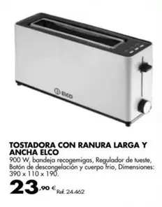 Oferta de Elco - Tostadora Con Ranura Larga Y Ancha por 23,9€ en Coferdroza