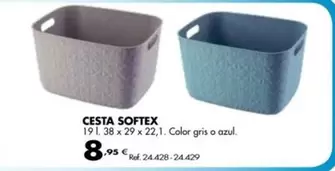 Oferta de Cesta Softex por 8,95€ en Coferdroza