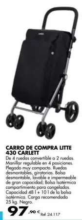 Oferta de Carro De Compra 430 Carlet por 97,9€ en Coferdroza