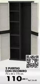 Oferta de 2 Puertas Con Escobero por 110€ en Coferdroza