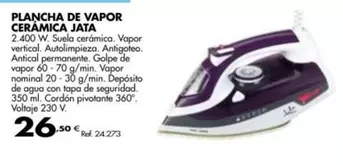 Oferta de Jata - Plancha De Vapor Ceramica por 26,5€ en Coferdroza