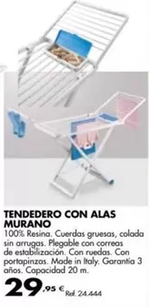 Oferta de Tendedero Con Alas Murano por 29,95€ en Coferdroza