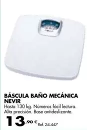 Oferta de Nevir - Báscula Bano Mecánica por 13,9€ en Coferdroza