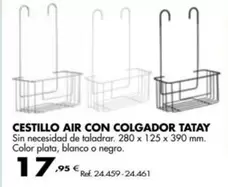 Oferta de Tatay - Cestillo Air Con Colgador por 17,95€ en Coferdroza