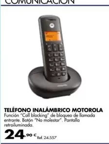 Oferta de Motorola - Teléfono Inalámbrico por 24,9€ en Coferdroza