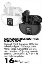 Oferta de Auricular Bluetooth De Diseno Elco por 16,9€ en Coferdroza
