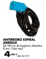 Oferta de Arregui - Antirrobo Espiral por 4,9€ en Coferdroza