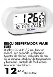 Oferta de Elbe - Reloj Despertador Viaje por 12,9€ en Coferdroza