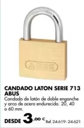 Oferta de Candado Laton Serie 713 por 3€ en Coferdroza