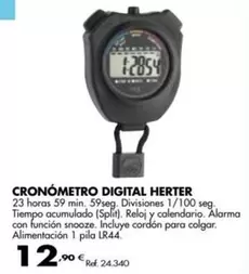 Oferta de Herter - Cronometro Digital por 12,9€ en Coferdroza