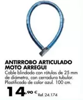 Oferta de Arregui - Antirrobo Articulado Moto por 14,9€ en Coferdroza