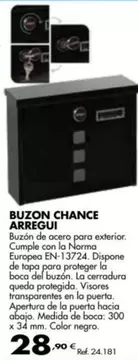 Oferta de Arregui - Buzon Chance por 28,9€ en Coferdroza