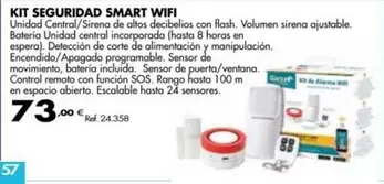 Oferta de Kit Seguridad Smart Wifi por 73€ en Coferdroza