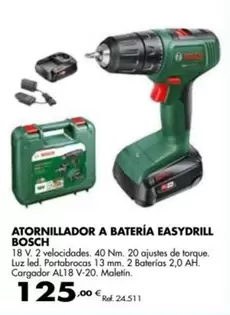 Oferta de Bosch - Atornillador A Batería Easydril por 125€ en Coferdroza